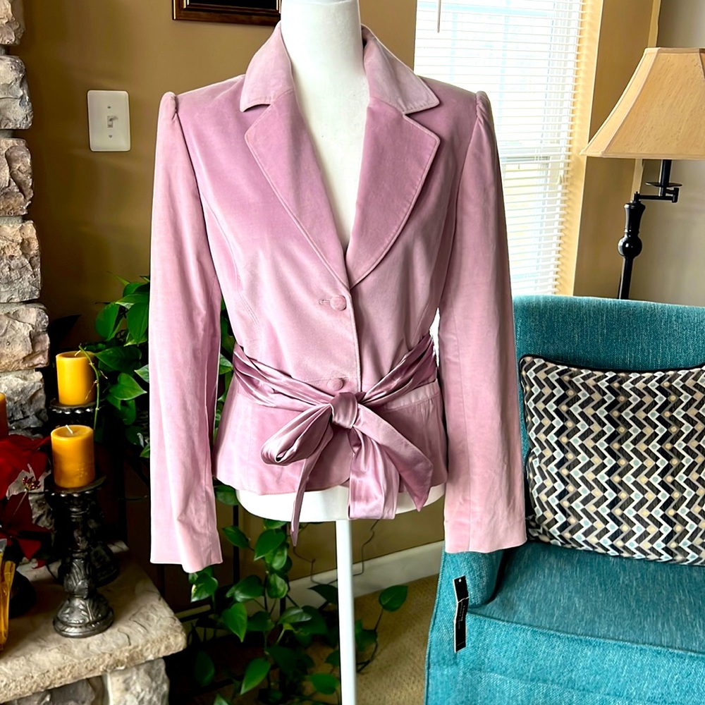 Lilac Velvet jacket.